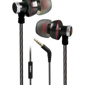 Resim Snopy Sn-204 Mobil Telefon Uyumlu Kulak İçi Gun Metal Mikrofonlu Kulaklık 