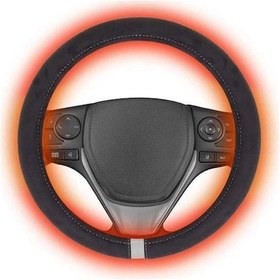 Resim 12v Isıtmalı Direksiyon Kılıfı Tangle 0 Tasarım Araba Isıtma El Isıtıcısı 15in Kiti 