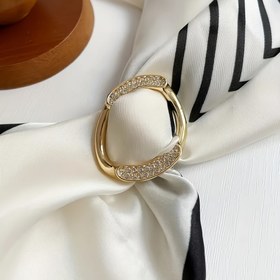 Resim 4 Parça Ayarlanabilir Eşarp Kemeri & Gömlek Klipsi - Geometrik Alaşım Toka, Tişörtler ve Eşarlar için Çok Amaçlı Moda Aksesuarı - Karışık Renkler 