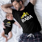 Resim venüsdijital Inşaat Araçları Baba Oğul Tshirt Zıbın(tekli Üründür Kombin Yapmak Için 2 Adet Sepete Ekleyiniz) 