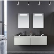 Resim Orka Lisbon 132 Cm Mdf Mat Kaşmir Banyo Dolabı Takımı 