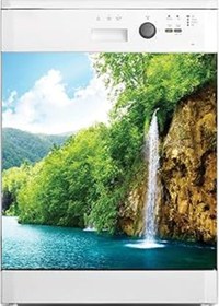 Resim Qedii Bulaşık Makinesi Sticker Kaplama Beyaz Eşya Kaplama Şelale 