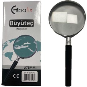 Resim Bafix Büyüteç Cam Metal Çerçeveli 75 MM BFX-BMC75 