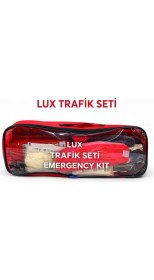 Resim Black Gold Lüx Trafik Seti Ilk Yardım Seti Tüv Türk Uyumlu Çantalı 