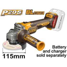 Resim Ingco ING-CAGLI21154 Li-ion Akülü Avuç Taşlama Batarya ve Şarj Aleti Hariç 