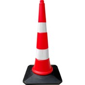 Resim İleri Trafik Trafik ve Reklam Konisi 75 cm, Kauçuk Tabanlı (HDPE) Trafik Dubası 