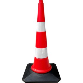 Resim İleri Trafik Trafik ve Reklam Konisi 75 cm, Kauçuk Tabanlı (HDPE) Trafik Dubası 