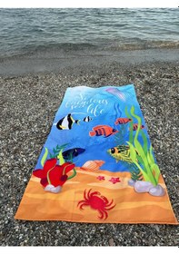 Resim Baskılı Plaj Havlusu 