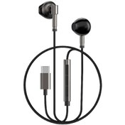 Resim WIWU Type-C Kulakiçi Kablolu Kulaklık Wiwu EB316 Hi-Fi Ses Siyah 