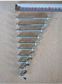 Resim 10 Adet Kelebek Somunlu M6X20 Civata 