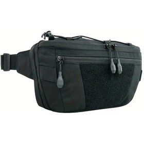 Resim Fochsia Siyah Taktiksel Gizli Bel Çantası - Ayarlanabilir Kayış, Hafif Outdoor Sırt Çantası Siyah 