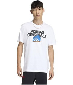 Resim Adidas Erkek Beyaz T-shirt Gfx T Kt0488 Beyaz 