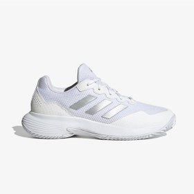 Resim Adidas Gamecourt 2.0 Kadın Beyaz Tenis Ayakkabısı Hq8476 Beyaz 