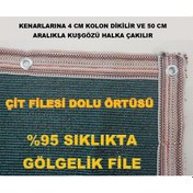 Resim Gölgelik File 95 Lik Eni 2 Metre Gölgeleme Örtüsü Çit Filesi 