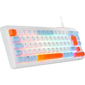 Resim Acer eMachines EAK810 Bej/Mavi/Turuncu USB Rainbow Aydınlatmalı Mini Q Standart Klavye 