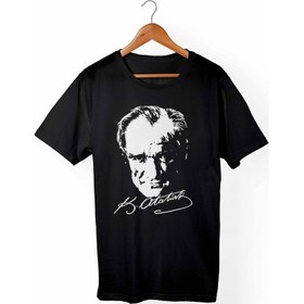 Resim Atatürk Siyah Çocuk T-shirt 