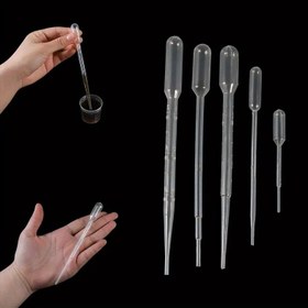 Resim 100 adet 0.2ml 0.5ml 3ml Tek Kullanımlık Plastik Gradüasyonlu Pipetler, Silikon Kalıp için Plastik Damlatıcı Tüpleri, Epoksi Reçine Takı Yapımı 