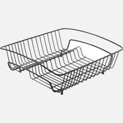 Resim Metaltex Kare Tek Katlı 40x37x14 cm Pvc Siyah Bulaşıklık 