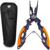 Resim LINNWL Titanyum Alaşımlı Balıkçılık Pliers, 12.5cm - Kaymaz Tutacaklar, Paslanmaz Çelik Pençeler ve Koruyucu Kılıf ile saç tokası Çıkarıcı - Balıkçılar için İdeal, Balıkçılık Aksesuarları, Pilsiz 