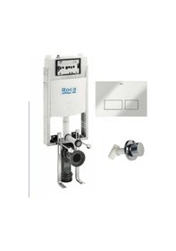 Resim Roca Gömme Rezervuar Active One Half Frame+ac4 Krom + Kesme Valfi A89p160121 Beyaz 