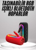 Resim Techno Stock Bluetooth Hoparlör Uzun Pil Ömrü Taşınabilir Yüksek Ses 