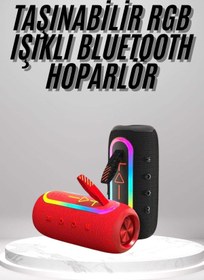Resim Techno Stock Bluetooth Hoparlör Uzun Pil Ömrü Taşınabilir Yüksek Ses 