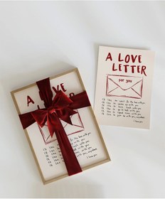 Resim Çerçevesiz Poster A Love Letter For You Zarflı 
