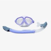 Resim Speedo Sol25002c-swdg Au Dual Lenses Mask With Snrkl Unisex Şnorkel Set Mor 