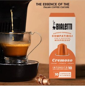 Resim Bialetti Nespresso Uyumlu Kapsül Kahve Cremoso 20 Adet Kapsül Kahve 