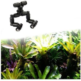 Resim Sürüngenler Teraryum Çift Nozul Sisleyici Sis Yağmurlama 360 Ayarlanabilir Akvaryum Podazz 