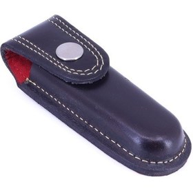 Resim Otantik Deri Çakı Kılıfı - Siyah 12 Cm Siyah 