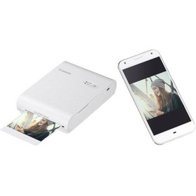 Resim Canon Selphy Square QX10 Kompakt Fotoğraf Yazıcısı Beyaz (Canon Eurasia Garantili) 