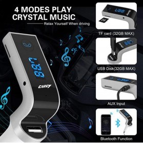 Resim Car7 Bluetooth Fm Transmitter Lcd Araç Çakmaklık Mp3 Handsfree Kablosuz Telefon Bağlama Konuşma 