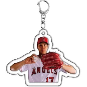 Resim Jump Rabbit Beyzbol Oyuncusu Akrilik Anahtarlık Shohei Otani Kolye Karakter Çevre (Yurt Dışından) 