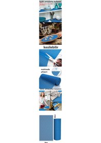 Resim Hsnet Kaydırmaz Rulo Mat Halı Çekmece Sofra Dolap Kaydırmazı 30x100cm - Ne0001-01x5m9 Renkli 