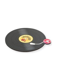 Resim Record Ahşap Bardak Altlığı Magnet Çok Renkli 