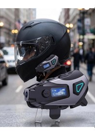 Resim Motosiklet Kask Bluetooth Kulaklık Uzun Pil Ömrü Kamera Ve Sesli Komut Destekli 70075355 