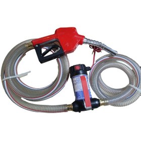 Resim 24 Volt Mazot Aktarma Pompası&5 Metre Telli Hortum&otomatik Akary 