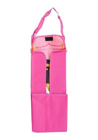 Resim Kendinden Çantalı Katlanabilir Kız Çocuk Seccadesi, Seyyar Askılı - Pembe Pembe 