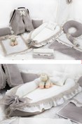 Resim Full Ozel Set Firfirli Pike Ve Dantelli Tas Rengi 