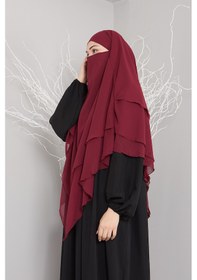 Resim Sufle Hilap Hazır Türban Khimar Tesettür Şal 