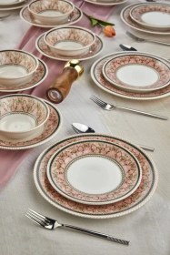 Resim Cooker Ckr4165 Dijital Baskılı Yemek Takımı 24 Parça Çok Renkli 