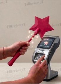 Resim Filkorium3D Eğlenceli Sihirli Değnek Kartlık - Kredi Kartı İçin Esprili Ödeme Aksesuarı | 3 Parça Demonte 