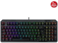 Resim Asus TUF Gaming K3 Gen II Blue Switch TR Q Optik-Mekanik RGB IP57 Aura Sync Gaming Klavye 90MP0392-BKYA00 
