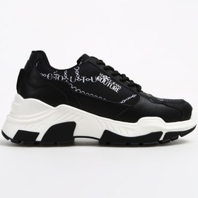 Resim VERSACE JEANS COUTURE Siyah Kadın Deri Sneaker 75VA3SP3ZP310L01 