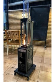 Resim DT DEFNE TASARIM Pelet Soba Roket Pelet Sobası Kasalı Muhafazalı Tekerlekli Pelet Soba 