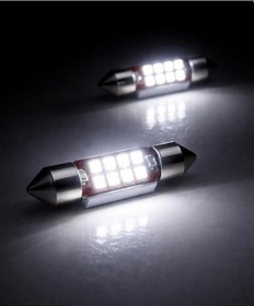 Resim 31mm Sofit Led Ampul, Beyaz, 12v, Canbus Hatasız, Ultra Parlak, Tavan Ve Plaka Aydınlatması, 2'li Set 