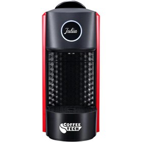 Resim Coffeetech CN-L0201 Julia Kapsül Kahve Makinesi, Nespresso Kapsül Uyumlu, Kırmızı 