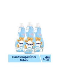 Resim Doğal Özler Konsantre Çamaşır Yumuşatıcısı Bebek 1200 Ml 50 Yıkama 3 Adet 