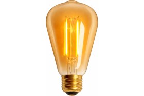 Resim 2 Adet Cata Ct 4313 Dimmerli LED Rustik Ampul 6W Amber Işık E27 Duy 